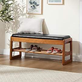 YUUIJOAA 100 cm Schuhbank mit Sitzfläche, 2