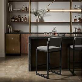YUUIJOAA Barhocker 2er Set, barhocker mit Lehne,