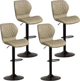 YUUIJOAA Barhocker,Bar Stühle mit Lehne,