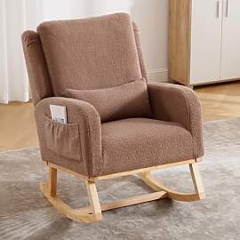 YUUIJOAA Schaukelsessel,Stillsessel Babyzimmer mit 