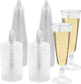 YWKJDDM 25 Stück SektgläSer Plastik, 150ML