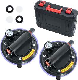 YYDENTOOL 2er Set 8" Saugheber mit Manometer, 
