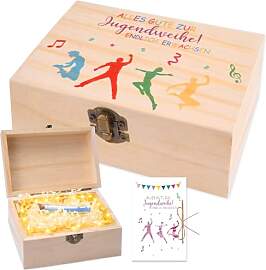 YYSWSAKY Jugendweihe Geldgeschenk Holzbox Jungen