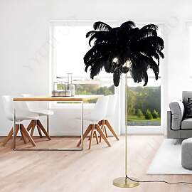 YYUTLUO Moderne Federlampe, Stehlampe Aus