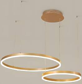 YYUTLUO Moderner DIY-Kreis-LED-Kronleuchter | 2