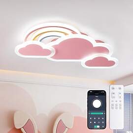 YZBEIMDAI LED Kinder Deckenlampe Wolken Regenbogen 