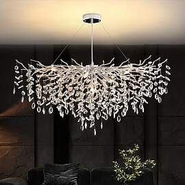 YZBEIMDAI Modern Kristall Kronleuchter, Raindrop