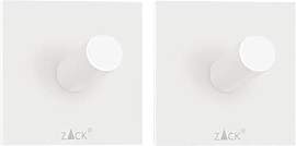 ZACK Handtuchhaken PECO 40125, eckig, weiß,