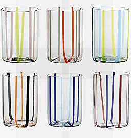 Zafferano Tirache Bicchiere Acqua 35 Cl Set 6 Pz