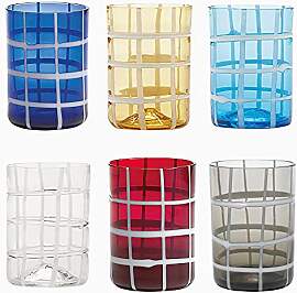 Zafferano Twiddle Tumbler Set 6 Wassergläser