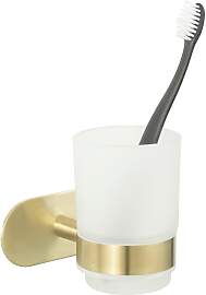 Zahnbürstenhalter in Goldfarben