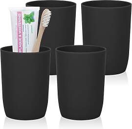 Zahnputzbecher Set 4er stapelbar 280ml - Für