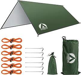 Zamper Tarp Zelt-Plane 3x3m Wasserdicht –