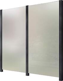 Zaun STAKET PRO, grau (anthrazit), H:188cm