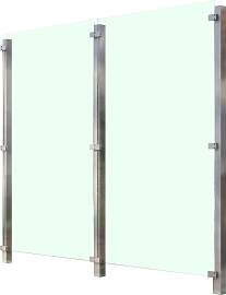 Zaun STAKET PRO, silber (silberfarben), H:191cm