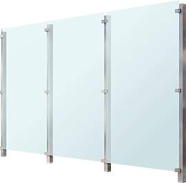Zaun STAKET PRO, silber (silberfarben), Pfosten: 4 