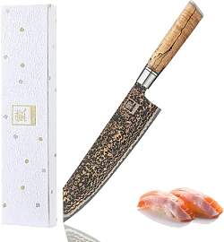 zayiko BlackMagma Damastmesser Kiritsuke I 21 cm