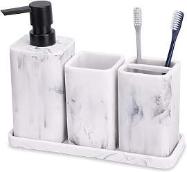 ZCCZ Badezimmer Set 4 Teile – Organizer mit