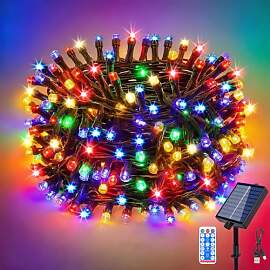 ZCLIKEU Lichterkette Außen Solar 10m 100LEDs