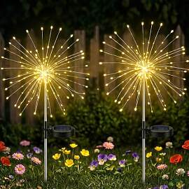 ZCLIKEU Solar Feuerwerk Gartenlichter, Solar
