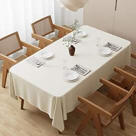 Zdada Beige Abwaschbar Tischdecken 140x220cm