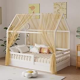 Zdada Hausbett Himmel Set, 2 Stück Betthimmel