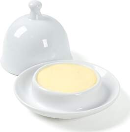 ZEBERBO Mini-Keramik-Butterdose mit Deckel,
