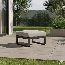 Zebra Fly Loungehocker Aluminium/Olefin
