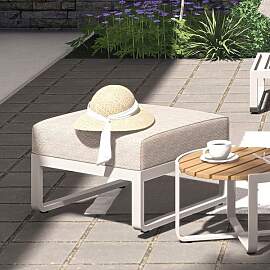 Zebra Fly Loungehocker Aluminium/Olefin