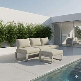 Zebra Fly Loungeset Aluminium/Olefin