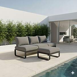 Zebra Fly Loungeset Aluminium/Olefin