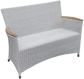 Zebra Loomus Gartenbank 120cm Geflecht