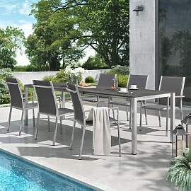 Zebra One Gartenmöbel-Set L (6 Plätze) mit