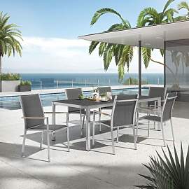 Zebra One Gartenmöbel-Set L (6 Plätze) mit