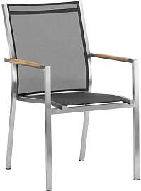 Zebra One Stapelsessel Edelstahl/Textilene