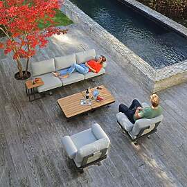 Zebra Sky Loungeset inkl. Loungetisch
