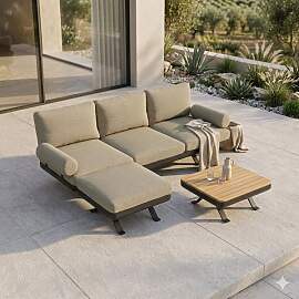 Zebra Sky Loungeset inkl. Loungetisch