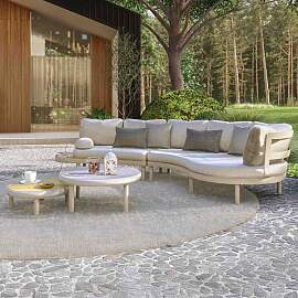 Zebra Wave Loungeset inkl. Loungetisch