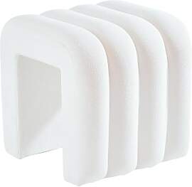 Zedelmaier Hocker mit Holzfüßen – Weißer