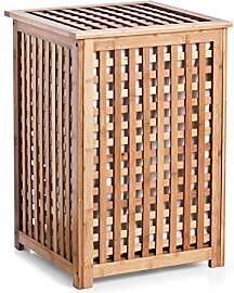 Zeller 13438 Wäschetruhe 40 x 40 x 58 cm, Bamboo