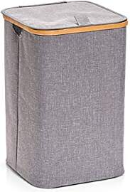 Zeller 14232 Wäschesammler, Polyester/Bamboo, Grau