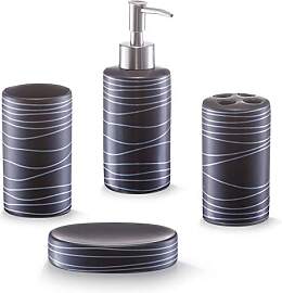 Zeller 18252 Bad-Accessoires-Set, 4-teilig,