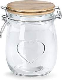 Zeller 19496 Vorratsglas "Heart" m.