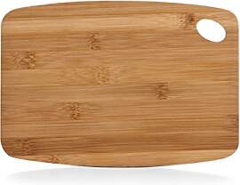 Zeller 25230 Schneidebrett m. Griffloch, Bamboo,