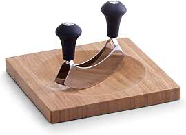 Zeller 25295 Kräuterbrett mit Wiegemesser,