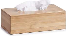 Zeller 25305 Kosmetiktücher-Box, Bamboo, L 27.5 x 
