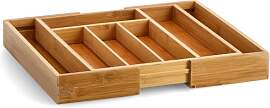 Zeller 25322 Besteckkasten, ausziehbar, Bamboo,