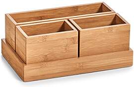 Zeller 25387 Organizer-Set, 4-tlg.,Bambus, ca. 28