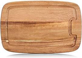 Zeller 25555 Schneidebrett mit Saftrille, Akazie,