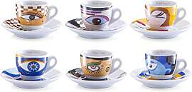 Zeller 26510 Magic Eyes Espressotassen-Set